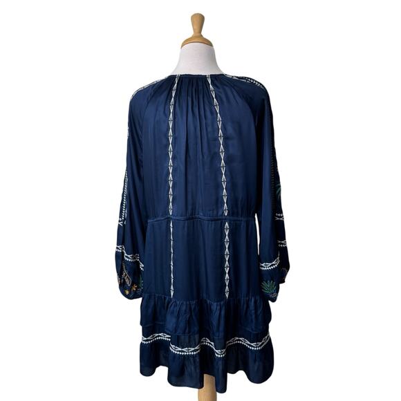 JOHNNY WAS LEXIE TIERED MINI DRESS Small NWT - Picture 2 of 9